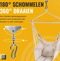 Itstrong® Plafondhaak Ophangsysteem Voor Binnen & Buiten – Ophanghaak Voor Bokszak – Schommel – Schommelstoel – Hangstoel - RVS -Tuinmeubelseries Winkel 1166x1200 1