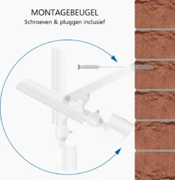 ELRO LF60 Design LED Buitenlamp Met Bewegingssensor - 10W – 800LM – IP54 Waterdicht - Wit -Tuinmeubelseries Winkel 1168x1200 4