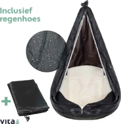 Vita5 Macramé Hangstoel - Voor Binnen En Buiten - Zonder Standaard - Incl. Kussen, Boekenvak En Beschermhoes - Tot 150kg - Beige 9 Vita5 Macramé Hangstoel - Voor Binnen En Buiten - Zonder Standaard - Incl. Kussen, Boekenvak En Beschermhoes - Tot 150kg - Beige -Tuinmeubelseries Winkel 1171x1200 1