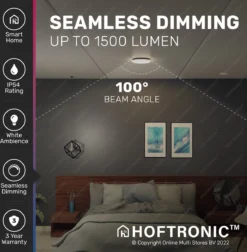 Lumi - 16W Slimme Plafondlamp Badkamer Zwart - IP54 Waterdicht - Smart Home WiFi + BLE - 2700K-6500K White Ambiance - Ø30 Cm -Tuinmeubelseries Winkel 1177x1200 11