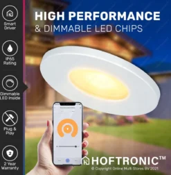 6x Milano RVS Smart LED Inbouwspots Complete Set - Wifi & Bluetooth - 12V - 3 Watt - 2700K Warm Wit - Veranda Verlichting - Voor Binnen En Buiten 3 6x Milano RVS Smart LED Inbouwspots Complete Set - Wifi & Bluetooth - 12V - 3 Watt - 2700K Warm Wit - Veranda Verlichting - Voor Binnen En Buiten -Tuinmeubelseries Winkel 1178x1200 10