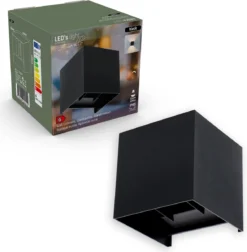 Proventa® Kubus Wandlamp Binnen - Dimbaar - Voor Woonkamers & Slaapkamers - Zwart -Tuinmeubelseries Winkel 1178x1200 7