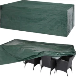 Kingsleeve Tuinmeubelhoes - Beschermhoes - Weerbestendig -308x138x89cm - Groen
