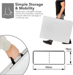 MaxxGarden Vouwtafel - Opvouwbare Kampeer Tafel - Tuin - Camping - Binnen - Weersbestendig - 180 X 74 X 74cm- Wit 6 MaxxGarden Vouwtafel - Opvouwbare Kampeer Tafel - Tuin - Camping - Binnen - Weersbestendig - 180 X 74 X 74cm- Wit -Tuinmeubelseries Winkel 1180x1200 4