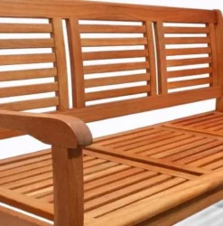 Casaria Tuinbank - FSC®-Gecertificeerd Eucalyptushout - 153cm Bruin -Tuinmeubelseries Winkel 1185x1200 4