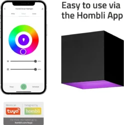 Hombli Wandlamp Voor Binnen En Buiten - Wit En Gekleurd Licht – Aanpasbare Lichthoek, Slimme LED Verlichting, Bad & Woonkamer, Waterdicht, Aluminium, Zwart 8 Hombli Wandlamp Voor Binnen En Buiten - Wit En Gekleurd Licht – Aanpasbare Lichthoek, Slimme LED Verlichting, Bad & Woonkamer, Waterdicht, Aluminium, Zwart -Tuinmeubelseries Winkel 1190x1200 10