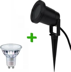 Tuinspot Marseille + LED Spot GU10 Lybardo | 4.6 Watt | 2700K Warm Wit | IP65 | Mat Zwart -Tuinmeubelseries Winkel 1190x1200 11