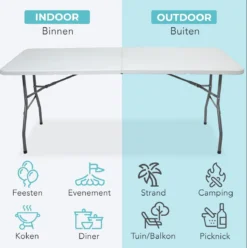 LifeGoods Klaptafel - Inklapbaar - 70x180cm - Verstelbare Vouwtafel - Weerbestendig - Wit 4 LifeGoods Klaptafel - Inklapbaar - 70x180cm - Verstelbare Vouwtafel - Weerbestendig - Wit -Tuinmeubelseries Winkel 1193x1200 1
