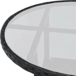 Polyrotan Balkonset - Bayamo - 3-delig - Zwart -Tuinmeubelseries Winkel 1195x1200 2