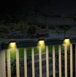 Merkloos Solar Led Lamp - Sfeervolle Tuinverlichting Op Zonne Energie - Waterdichte Tuinlampen Voor Balkon Trap Buiten - Warm Wit Licht - Buitenlamp - Trap Lamp - Oprit Lamp - Balkon Lamp - Buiten-sensor - Lamp Hek- Buitenverlichting - 4 Stuks -Tuinmeubelseries Winkel 1196x1200 10