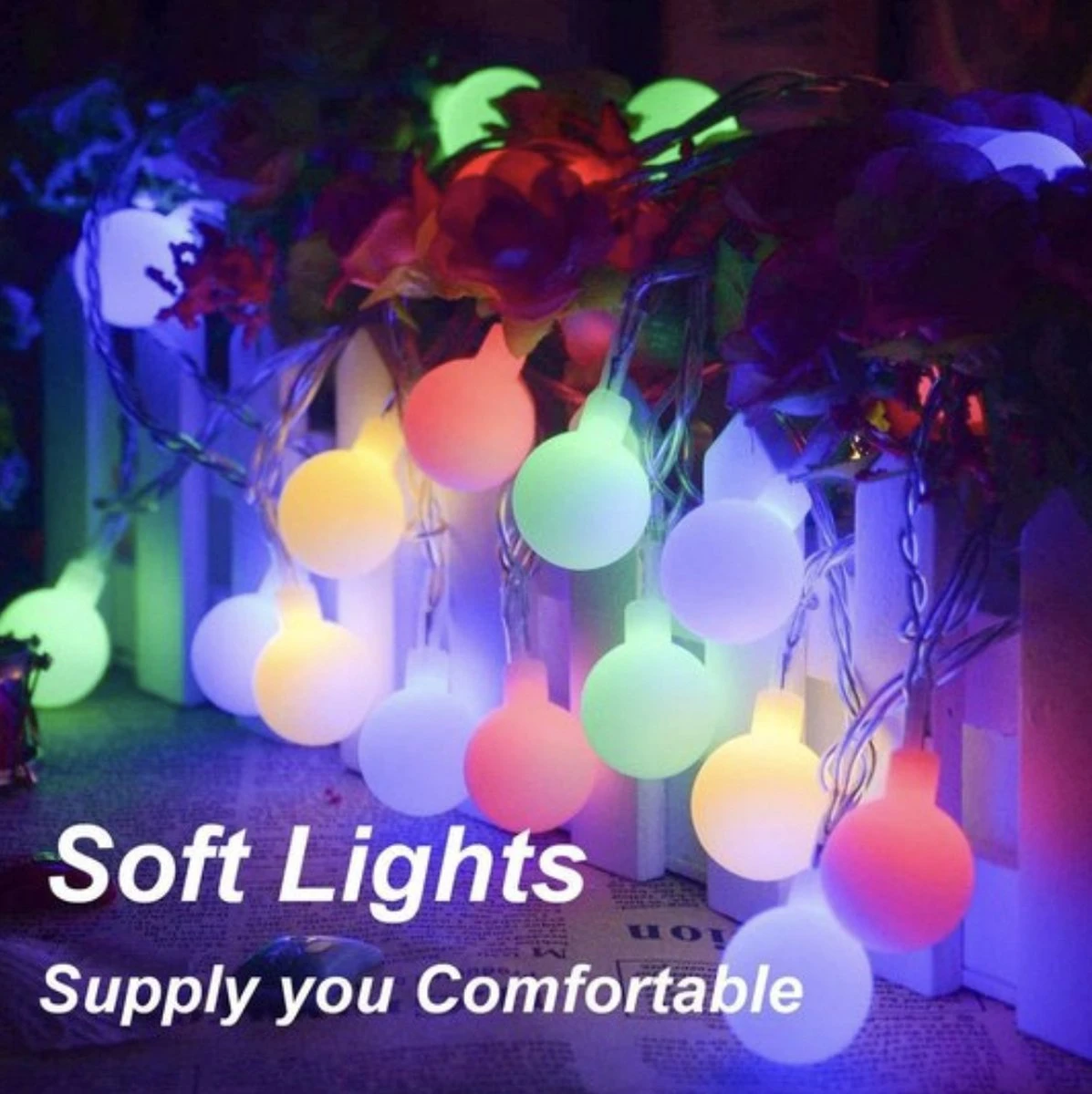 Gekleurde Feestverlichting - 50 Lampen - 15 Meter - Party lights LED voor Binnen of Buiten - Lichtsnoer Buiten - Tuinverlichting - Partyverlichting - Lichtslinger - Buitenverlichting Merkloos Gekleurde Feestverlichting - 50 Lampen - 15 Meter - Party Lights LED Voor Binnen Of Buiten - Lichtsnoer Buiten - Tuinverlichting - Partyverlichting - Lichtslinger - Buitenverlichting -Tuinmeubelseries Winkel 1197x1200 8