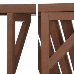 Relaxdays Balkontafel Inklapbaar - Klaptafel Balkon - Tafel Reling - Hangtafel Hout -Tuinmeubelseries Winkel 1198x1200 7