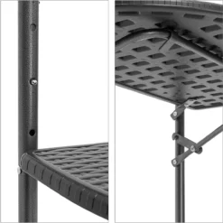 Relaxdays Balkontafel Inklapbaar, Balkon Tafel Rotan, Hangtafel Reling - Zwart -Tuinmeubelseries Winkel 1198x1200 9