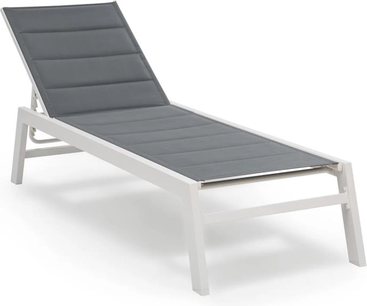Blumfeldt Renazzo lounge ligstoel - Ligbed voor de tuin - Aluminium tuinstoel - 6 standen - Waterafstotend - Bekleding van 70 % pvc en 30 % polyetheen - Grijs Blumfeldt Renazzo Lounge Ligstoel - Ligbed Voor De Tuin - Aluminium Tuinstoel - 6 Standen - Waterafstotend - Bekleding Van 70 % Pvc En 30 % Polyetheen - Grijs -Tuinmeubelseries Winkel