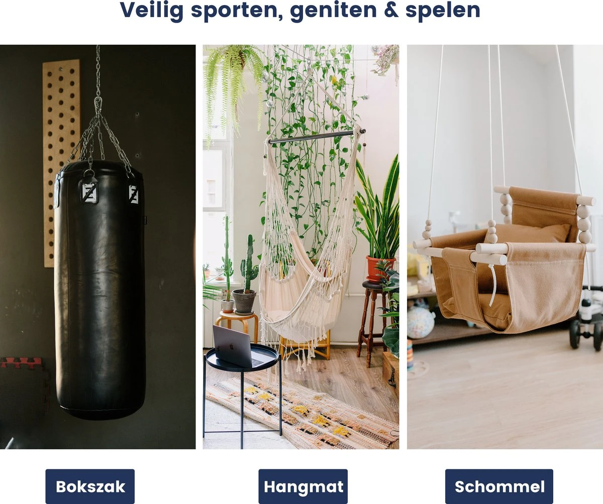 Plafondhaak - Ophangen bokszak, schommel en hangstoel - Ophangsysteem - Ophanghaak - Plafondbeugel - RVS – 500kg tilgewicht Plafondhaak - Ophangen Bokszak, Schommel En Hangstoel - Ophangsysteem - Ophanghaak - Plafondbeugel - RVS – 500kg Tilgewicht -Tuinmeubelseries Winkel 1200x1004 2