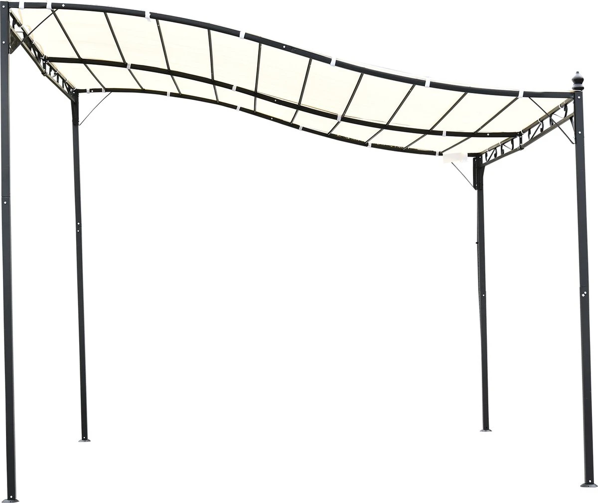 Outsunny Pergola partytent paviljoen overkapping tent metaal crème 297x297 cm 84C-038 Outsunny Pergola Partytent Paviljoen Overkapping Tent Metaal Crème 297x297 Cm 84C-038 -Tuinmeubelseries Winkel 1200x1009 2