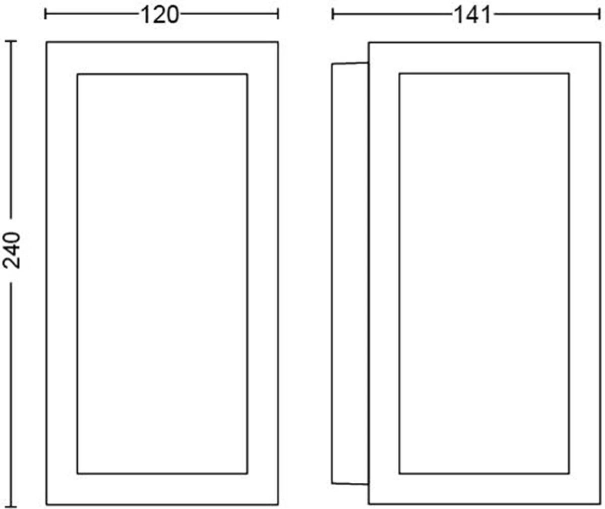 Philips Hue Impress muurlamp - wit en gekleurd licht - zwart - smal Philips Hue Impress Muurlamp - Wit En Gekleurd Licht - Zwart - Smal -Tuinmeubelseries Winkel