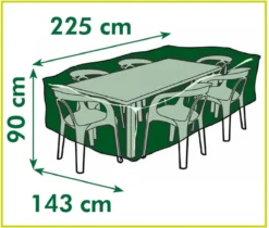 Nature - Tuinmeubelhoes - Beschermhoes Voor Tafel (rechthoekig) - H90 X 225 X 143cm -Tuinmeubelseries Winkel 1200x1018 1