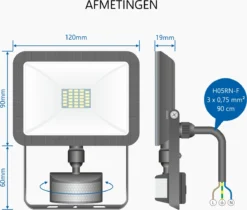 ELRO LF60 Design LED Buitenlamp Met Bewegingssensor - 10W – 800LM – IP54 Waterdicht - Zwart 10 ELRO LF60 Design LED Buitenlamp Met Bewegingssensor - 10W – 800LM – IP54 Waterdicht - Zwart -Tuinmeubelseries Winkel 1200x1022 9