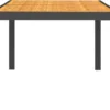 VidaXL Tuintafel 150x90x75 Cm Poly Rattan En Acaciahout Zwart