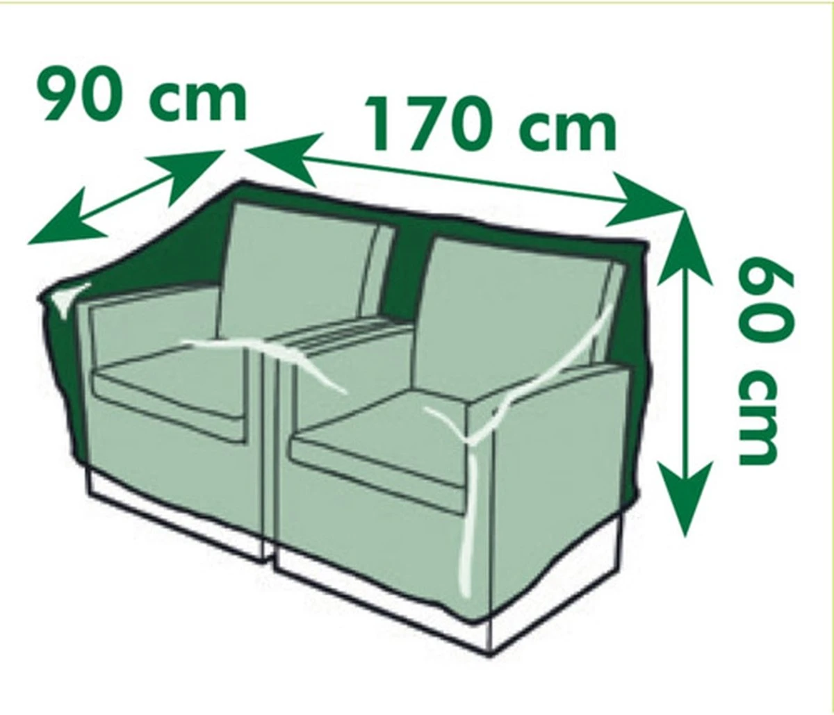 Nature - Tuinmeubelhoes - Beschermhoes voor loungebank - 2-zits - H60 x 170 x 90cm Nature - Tuinmeubelhoes - Beschermhoes Voor Loungebank - 2-zits - H60 X 170 X 90cm -Tuinmeubelseries Winkel 1200x1029 1