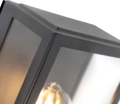 QAZQA Rotterdam - Moderne Wandlamp Met Bewegingsmelder | Bewegingssensor | Sensor Voor Buiten - 1 Lichts - D 110 Mm - Zwart - Buitenverlichting -Tuinmeubelseries Winkel 1200x1036 3