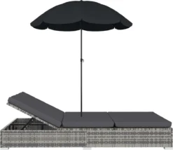 Prolenta Premium - Loungebed Met Parasol Poly Rattan Grijs -Tuinmeubelseries Winkel 1200x1040 2