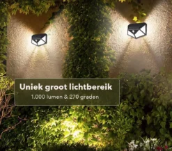 JC's - Solar Buitenlamp Bewegingssensor - 2 STUKS - 100 LED - Solar Wandlamp - Buiten & Tuin Sensor - Buitenverlichting Op Zonne-energie 2 JC's - Solar Buitenlamp Bewegingssensor - 2 STUKS - 100 LED - Solar Wandlamp - Buiten & Tuin Sensor - Buitenverlichting Op Zonne-energie -Tuinmeubelseries Winkel 1200x1052 2