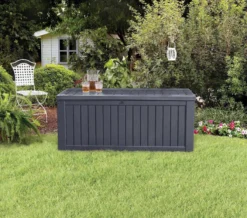 Keter Rockwood Opbergbox - 570L - 155x72,4x64,4cm - Grafiet -Tuinmeubelseries Winkel 1200x1061 2