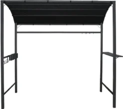 Merkloos Barbecue Overkapping Afm. 233 X 145 Cm Zwart