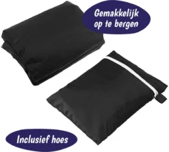 Merkloos Parasolhoes Met Rits En Trekkoord – Beschermhoes Voor Zweefparasol & Staande Parasol – Waterdicht Afdekhoes – Hoes Voor Hangparasol – Inclusief Opberghoes – Zwart - 205 Cm -Tuinmeubelseries Winkel 1200x1079