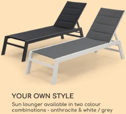 Blumfeldt Renazzo Lounge Ligstoel - Ligbed Voor De Tuin - Aluminium Tuinstoel - 6 Standen - Waterafstotend - Bekleding Van 70 % Pvc En 30 % Polyetheen - Zwart 5 Blumfeldt Renazzo Lounge Ligstoel - Ligbed Voor De Tuin - Aluminium Tuinstoel - 6 Standen - Waterafstotend - Bekleding Van 70 % Pvc En 30 % Polyetheen - Zwart -Tuinmeubelseries Winkel 1200x1089 2