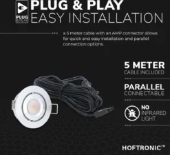 HOFTRONIC Sienna - Veranda Inbouwspots 6x3W - 12 Volt - Complete Veranda Set - 2700K Zeer Warm Wit - IP44 Waterdicht - Dimbare Inbouwspots Met Afstandsbediening - Kantelbaar - 5mm Diameter - 30mm Inbouwdiepte Voor Badkamer En Tuin -Tuinmeubelseries Winkel 1200x1092 5