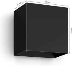 Philips Hue Resonate Down - Muurlamp - Wit En Gekleurd Licht - Zwart -Tuinmeubelseries Winkel 1200x1093 3