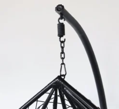 Egg Hangstoel Roundabout Zwart -Tuinmeubelseries Winkel 1200x1098