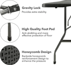 MaxxGarden Vouwtafel - Zwart - Rotanlook - 180x75x74 Cm 3 MaxxGarden Vouwtafel - Zwart - Rotanlook - 180x75x74 Cm -Tuinmeubelseries Winkel 1200x1099 1