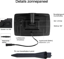 A Sunny Day Solar Lichtsnoer Buiten Inclusief 25 LED Lampen Voor Buiten - Lichtsnoer Op Zonne-energie - 25 LED Lampen - Solar Tuinverlichting - Lichtslinger - Prikkabel - Priklicht - Lichtsnoer -Tuinmeubelseries Winkel 1200x1103 4