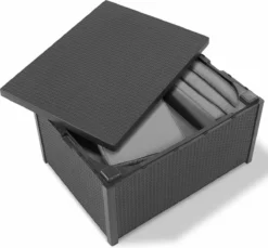 Allibert Arica Tuintafel - 79x59,5x42 Cm - Grafiet -Tuinmeubelseries Winkel 1200x1114