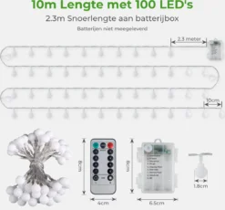 Soothe Lichtsnoer Buiten En Binnen – 10 Meter LED – Lichtslinger – Fairy Lights – Lampjes Slinger – Waterdicht – Op Batterijen - ⌀1.8cm -Tuinmeubelseries Winkel 1200x1115 4