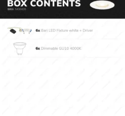 HOFTRONIC - 6x Bari LED Inbouwspots Badkamer Wit - GU10 LED Spots Inbouw - 5W 400lm - 4000K Neutraal Wit Licht - IP65 Waterdicht - Inbouw Spots Plafond - Plafondspots Voor Woonkamer, Keuken, Slaapkamer En Buiten -Tuinmeubelseries Winkel 1200x1116 5