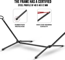 Pro Garden Standaard Voor Hangmat / Hangmat Standaard - Metaal - Zwart 2 Pro Garden Standaard Voor Hangmat / Hangmat Standaard - Metaal - Zwart -Tuinmeubelseries Winkel 1200x1118 2