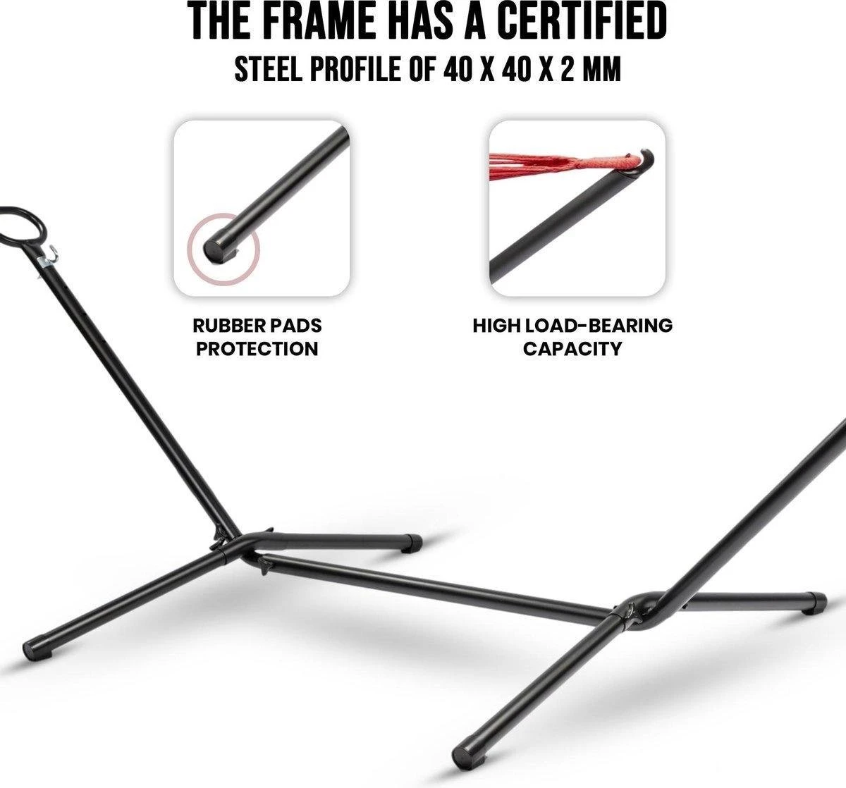 Pro Garden Standaard voor Hangmat / Hangmat Standaard - Metaal - Zwart Pro Garden Standaard Voor Hangmat / Hangmat Standaard - Metaal - Zwart -Tuinmeubelseries Winkel 1200x1118 2