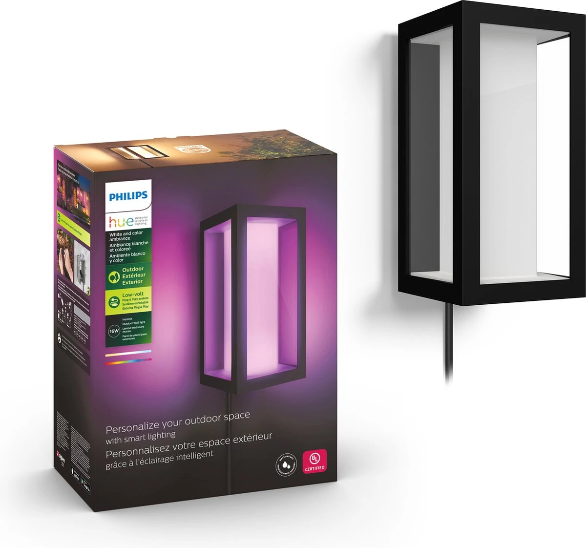 Philips Hue Impress muurlamp - wit en gekleurd licht - zwart - smal Philips Hue Impress Muurlamp - Wit En Gekleurd Licht - Zwart - Smal -Tuinmeubelseries Winkel 1200x1122 1