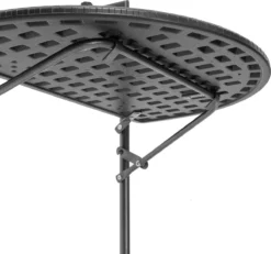 Relaxdays Balkontafel Inklapbaar, Balkon Tafel Rotan, Hangtafel Reling - Zwart -Tuinmeubelseries Winkel 1200x1122