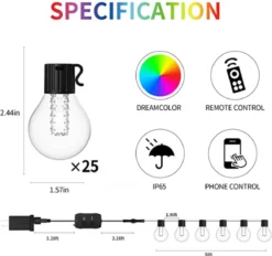 Lichtendirect- Smart Led - Lichtsnoer- 15 Meter- 25 Led Lampen- Met App Functie En Afstandsbediening- Tuinverlichting- Lichtsnoeren- Voor Buiten- Prikkabel- Buitenverlichting- Waterbestendig IP65- Prikkabel- Kerst Verlichting - Lichtslinger 9 Lichtendirect- Smart Led - Lichtsnoer- 15 Meter- 25 Led Lampen- Met App Functie En Afstandsbediening- Tuinverlichting- Lichtsnoeren- Voor Buiten- Prikkabel- Buitenverlichting- Waterbestendig IP65- Prikkabel- Kerst Verlichting - Lichtslinger -Tuinmeubelseries Winkel 1200x1125 1