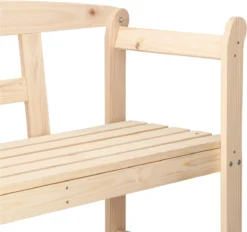 Merkloos Springos Tuinbank | Tuinbankje | Zitbank Buiten | Naaldhout | 119 X 78 X 45 Cm | Licht -Tuinmeubelseries Winkel 1200x1126 1