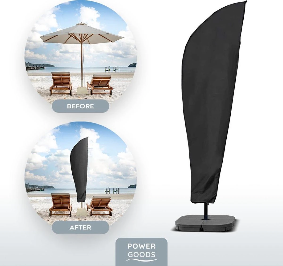 Power Goods Parasolhoes XXL voor zweefparasol – Parasolhoes met rits en stok – Parasolhoes staande parasol – Tuinmeubelhoezen – Beschermhoes zweefparasol – Waterproof – Anti-UV – 280 X 81 cm Power Goods Parasolhoes XXL Voor Zweefparasol – Parasolhoes Met Rits En Stok – Parasolhoes Staande Parasol – Tuinmeubelhoezen – Beschermhoes Zweefparasol – Waterproof – Anti-UV – 280 X 81 Cm -Tuinmeubelseries Winkel