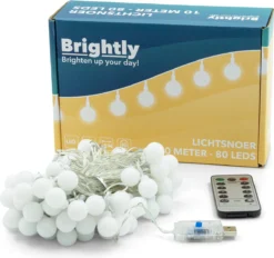 Brightly® Lichtsnoer Van 10 Meter LED – Op USB – Voor Binnen En Buiten – Warm Wit Lichtslinger – Tuinverlichting Met Lampjes Slinger – LED Fairy Lights – Waterdicht -Tuinmeubelseries Winkel 1200x1128 5