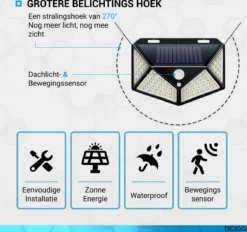 TIGIOO Solar LED Tuinverlichting Met Bewegingssensor - Wandlamp Buitenlamp - Tuinlamp Op Zonneenergie - (2Pack) 2 TIGIOO Solar LED Tuinverlichting Met Bewegingssensor - Wandlamp Buitenlamp - Tuinlamp Op Zonneenergie - (2Pack) -Tuinmeubelseries Winkel 1200x1129 5