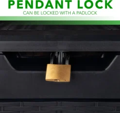 Opbergbox 310L UV-Bestendig Weerbestendig Wielen Tuinbox Rotan-look Antraciet -Tuinmeubelseries Winkel 1200x1131 7